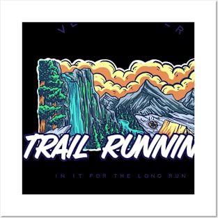 Trail Running T-Shirt | Funny Running T-Shirt | Trail runner gifts Posters and Art